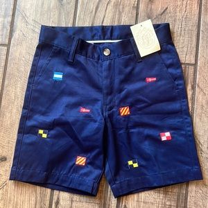 NWT The Bueafort Bonnet Company nautical flag shorts